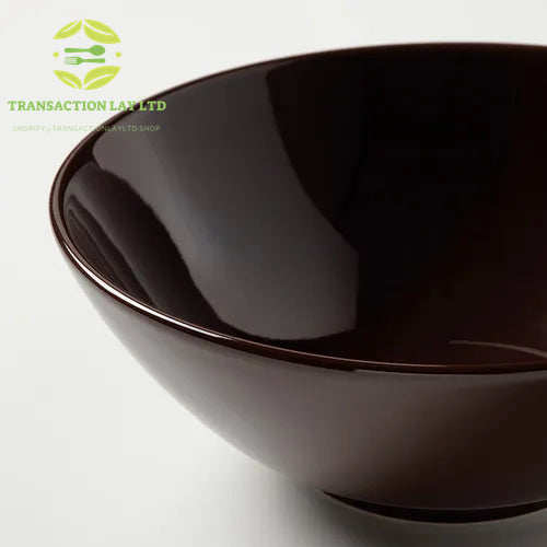 TRANSACTION LAY bowl, glossy brown, 16 cm
