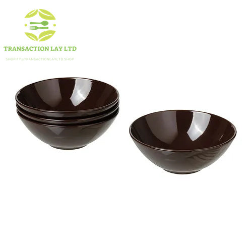 TRANSACTION LAY bowl, glossy brown, 16 cm