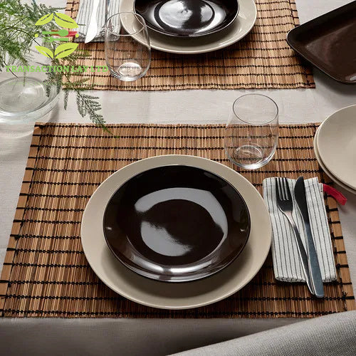 TRANSACTION LAY side plate, glossy brown, 20 cm